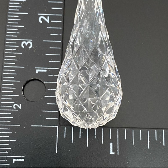 8pcs Vintage Clear Lucite Acrylic Teardrop 8” Christmas Tree Ornament - Picture 7 of 10